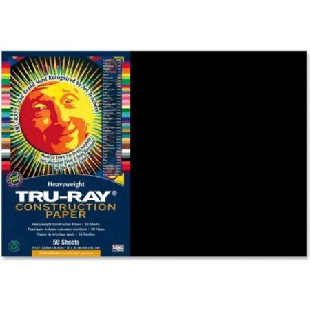 PACON Pacon Tru-Ray Construction Paper 12in x 18in Black 103061
